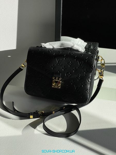 Жіноча сумка Louis Vuitton Pochette Métis Monogram Black Premium фото