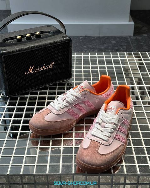 Женские кроссовки Adidas Samba Pink фото
