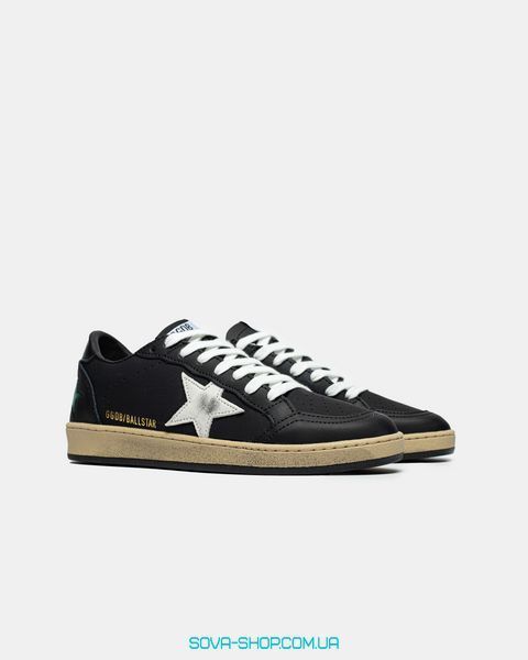 Чоловічі кросівки GG Ball-Star Low Black Nappa White Star фото