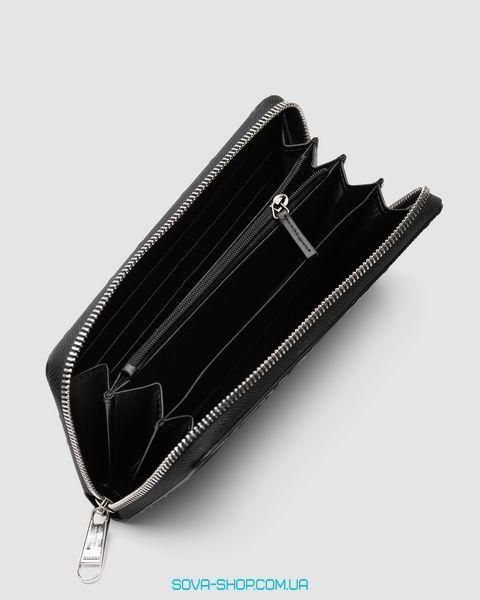 Гаманець Gucci Wallet Black Embossed Leather Premium фото
