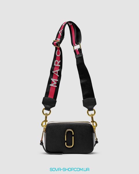 Жіноча сумка Marc Jacobs The Snapshot Black/Pink Belt Premium фото