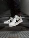 Жіночі та чоловічі кросівки OFF-WHITE Sponge Mid Top Cloud White Black Original Box re-126502 фото 4