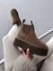 Жіночі зимові ботинки UGG Neumel Chelsea HICKORY Platform PREMIUM re-128143 фото 1