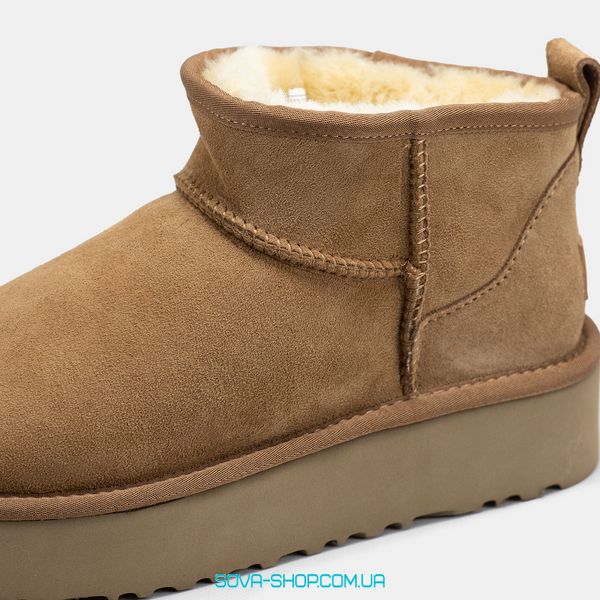 Жіночі зимові ботинки UGG Ultra Mini Platform Chestnut Premium фото