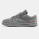 Чоловічі кросівки Supreme x Nike SB Dunk Low Suede Grey re-128543 фото 6