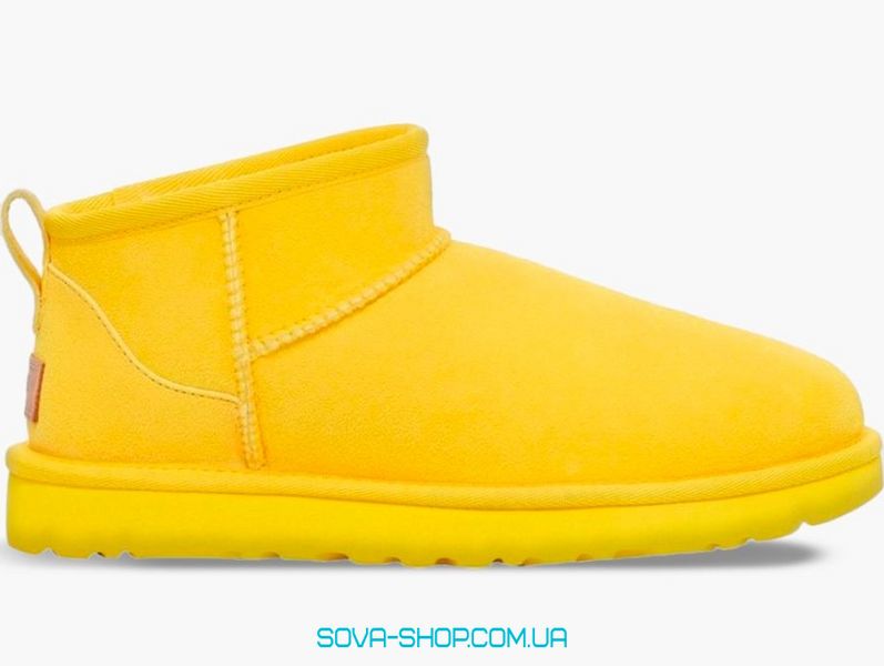 Женские зимние ботинки Ugg Ultra Mini Yellow Premium фото