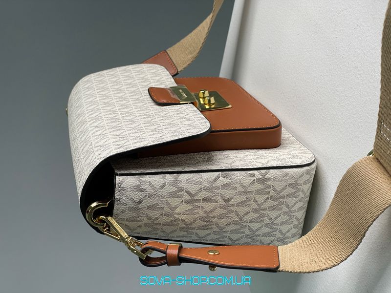 Жіноча сумка Michael Kors Sloan Editor Medium Bag Cream Premium фото