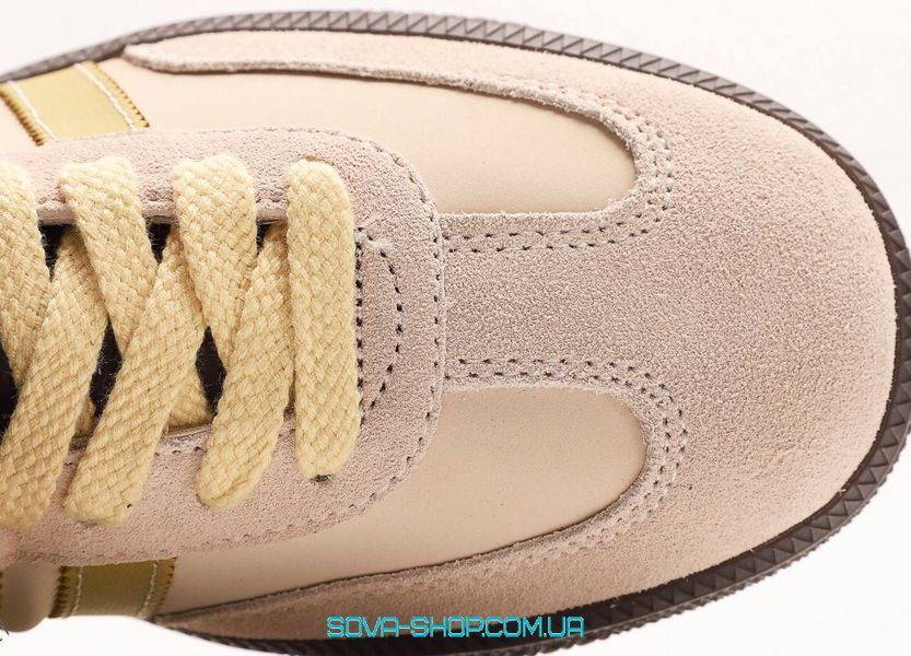 Женские кроссовки Adidas Samba x Wales Bonner "Ecu Tint Brown" фото
