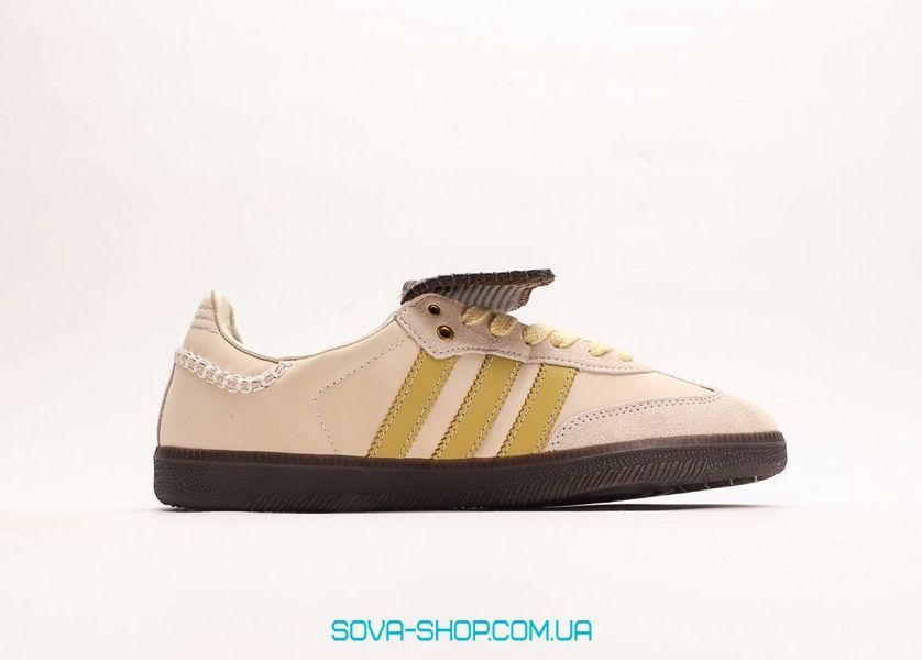 Женские кроссовки Adidas Samba x Wales Bonner "Ecu Tint Brown" фото