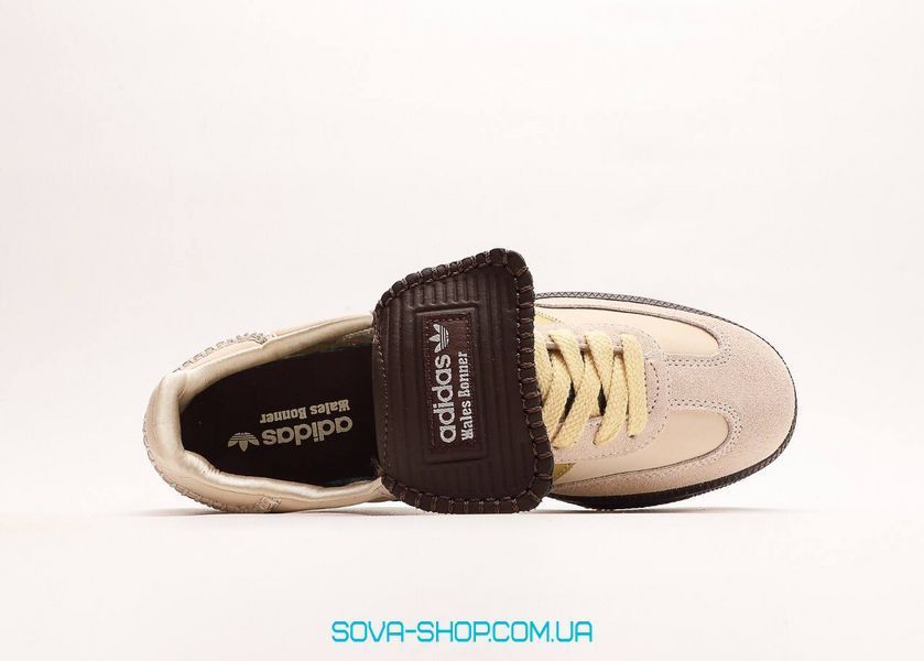 Женские кроссовки Adidas Samba x Wales Bonner "Ecu Tint Brown" фото