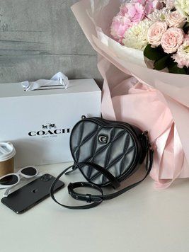 Женская сумка Coach Crossbody Quilted Mini Bags Ltr Heart Premium фото