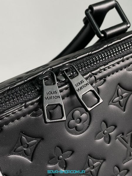 Унісекс сумка Louis Vuitton Keepall Bandouliere 50 Monogram Shadow Black in Embossed Leather Premium фото