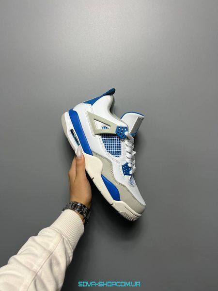 Чоловічі кросівки Nike Air Jordan 4 Retro Golf Military Blue фото