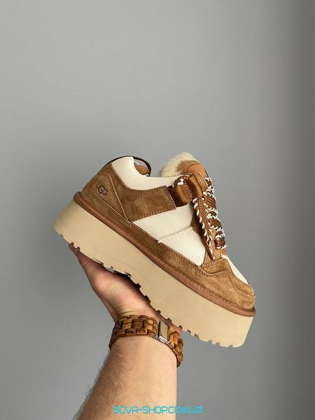 Жіночі зимові ботинки UGG Astromel Chestnut FUR PREMIUM фото