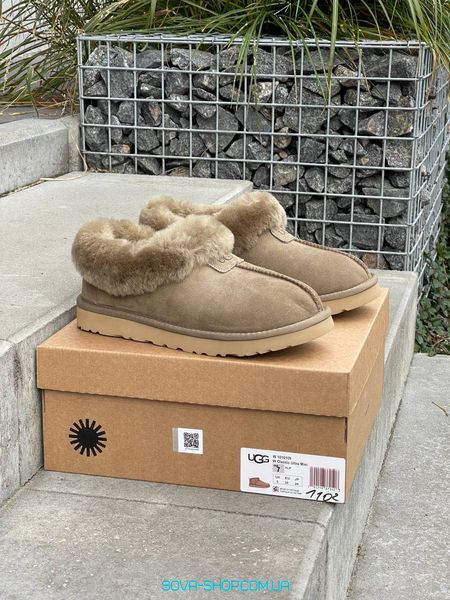 Женские зимние ботинки Ugg Coquette Khaki Premium фото