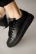 Жіночі кросівки Oversized Sneakers Triple Black Alexander McQueen 2899m00 фото 3