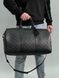 Унисекс сумка Louis Vuitton Keepall Bandouliere 50 Monogram Shadow Black in Embossed Leather Premium re-10580 фото 3