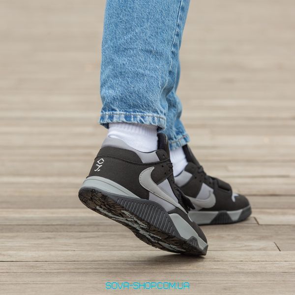 Чоловічі кросівки Nike Air Jordan x Travis Scott Cut The Check Black Black Grey фото