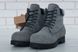 Зимові чоловічі та жіночі ботинки (Натуральне хутро) Timberland CLASSIC PREMIUM NUBUCK WATERPROOF GREY/BLACK re-3762 фото 5