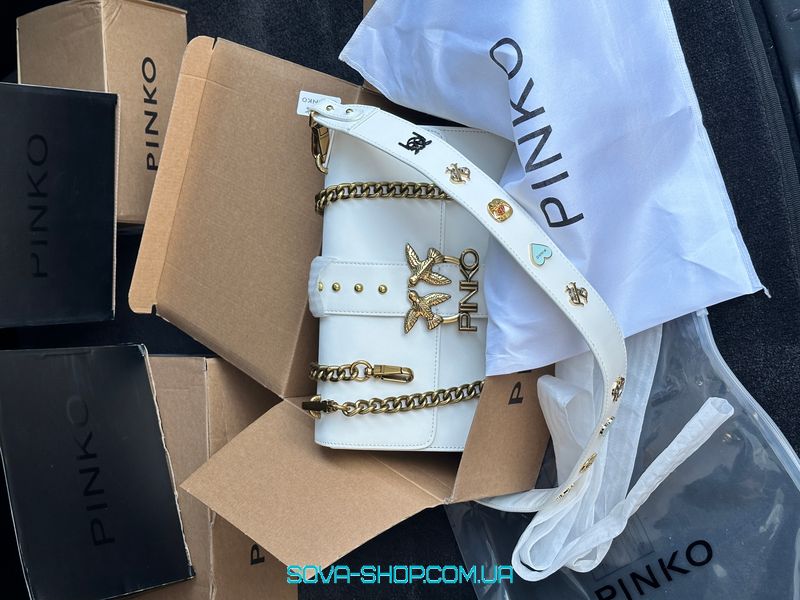Женская сумка Pinko Love Classic Icon Simply White Premium фото