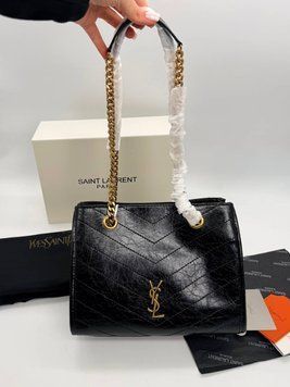 Женская сумка Yves Saint Laurent Niki Black Gold Premium фото