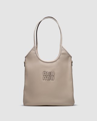 Женская сумка Miu Miu Ivy Leather Bag Cream Premium фото