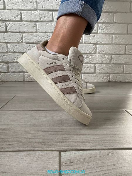 Чоловічі та жіночі кросівки Adidas Campus 00s 'Chalk White Brown' IG5996 фото