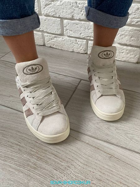 Чоловічі та жіночі кросівки Adidas Campus 00s 'Chalk White Brown' IG5996 фото