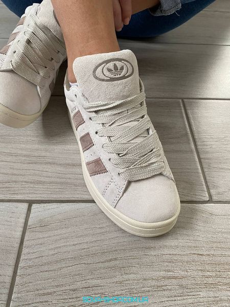 Мужские и женские кроссовки Adidas Campus 00s 'Chalk White Brown' IG5996 фото