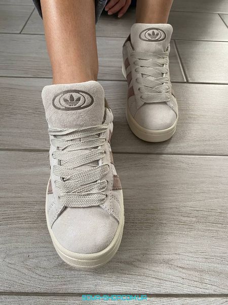 Чоловічі та жіночі кросівки Adidas Campus 00s 'Chalk White Brown' IG5996 фото