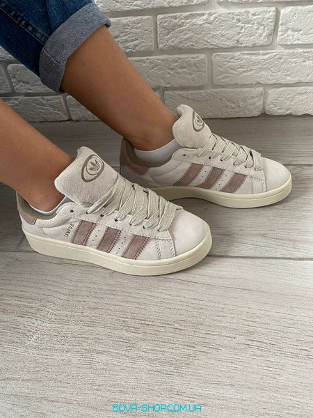 Мужские и женские кроссовки Adidas Campus 00s 'Chalk White Brown' IG5996 фото