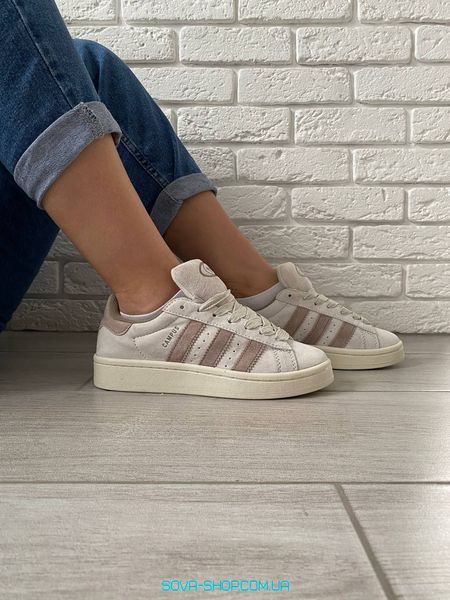 Чоловічі та жіночі кросівки Adidas Campus 00s 'Chalk White Brown' IG5996 фото