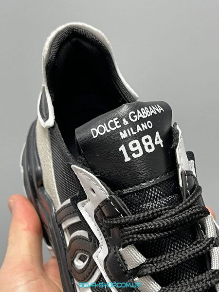 Жіночі кросівки D&G Daymaster Sneakers ‘Black White’ Dolce & Gabbana фото