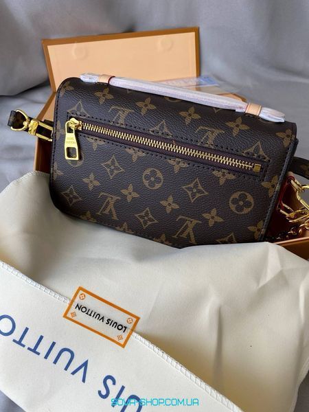 Женская сумка Louis Vuitton Pochette M&eacute;tis East West Bag Brown Premium фото