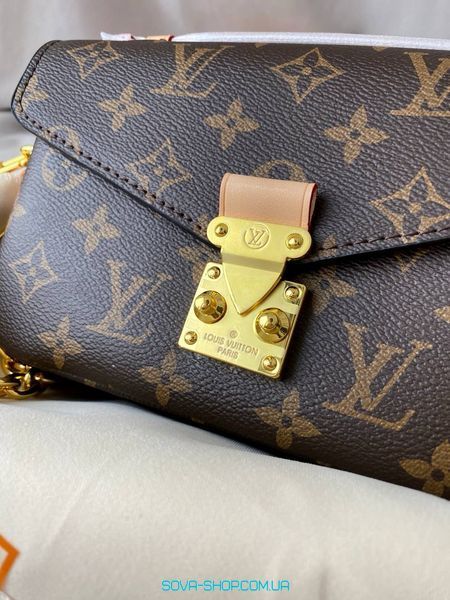 Женская сумка Louis Vuitton Pochette M&eacute;tis East West Bag Brown Premium фото