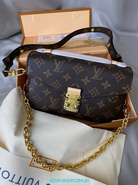 Женская сумка Louis Vuitton Pochette M&eacute;tis East West Bag Brown Premium фото