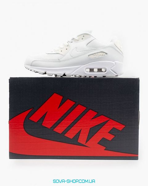 Чоловічі кросівки Air Max 90 Nike All White фото