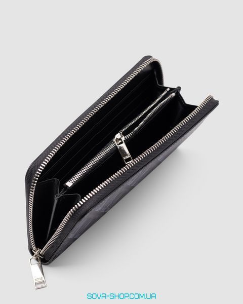 Кошелёк Christian Dior Zipped Long Wallet Grey Diamond Canvas Premium фото