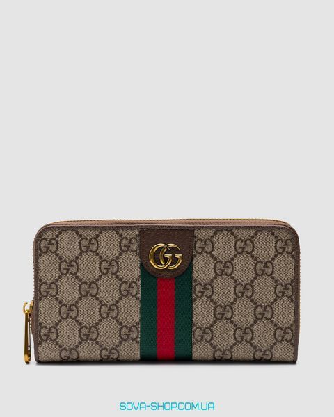 Гаманець Gucci Ophidia GG Zip Around Wallet Premium фото