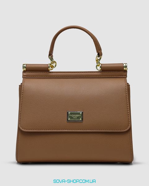 Женская сумка Dolce&Gabbana Sicily Medium Elongated Beige Premium фото