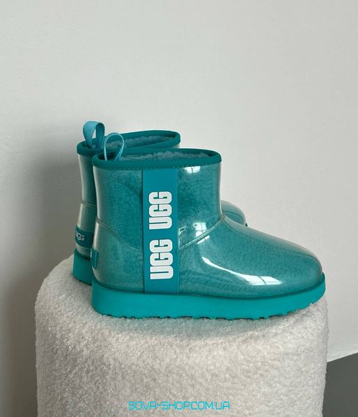 Женские зимние ботинки UGG Classic Clear Mini Light Blue фото