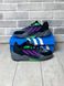 Чоловічі кросівки Adidas Ozelia Black Green Violet re-5742 фото 1