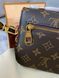 Женская сумка Louis Vuitton Pochette M&eacute;tis East West Bag Brown Premium re-128835 фото 5