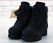 Зимові жіночі ботинки (БЕЗ хутра) Timberland CLASSIC PREMIUM NUBUCK WATERPROOF BLACK re-37551 фото 4