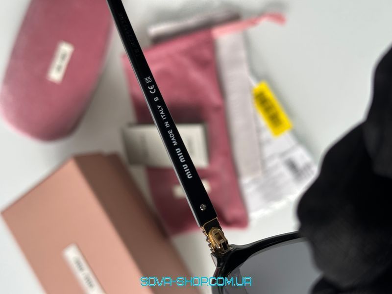 Сонцезахисні окуляри Miu Miu SMU04Z VAU-05N Black/Black Premium фото