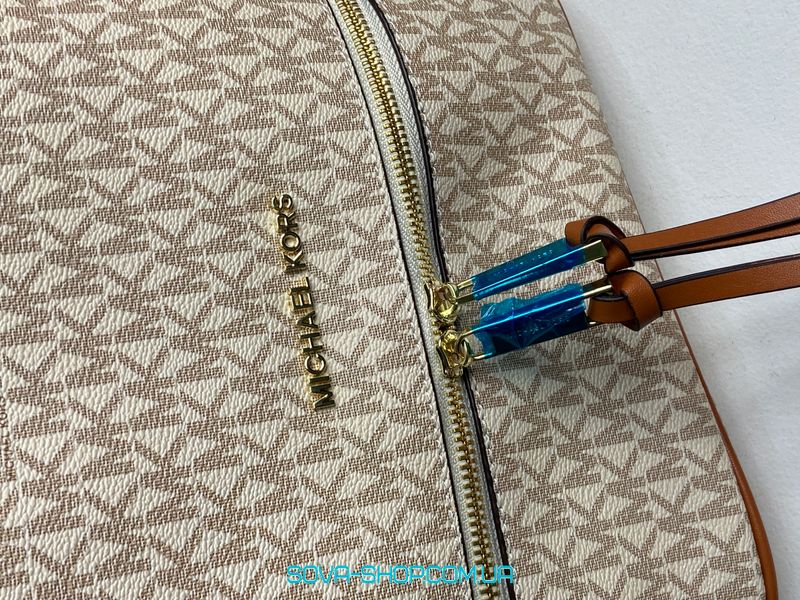 Женский рюкзак Michael Kors Large Rhea Logo Backpack Ivory Premium фото