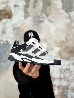 Мужские кроссовки Adidas Niteball Grey Black фото