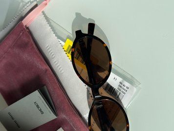 Сонцезахисні окуляри Miu Miu SMU56ZS 2VN-50K Gold/Brown Premium фото