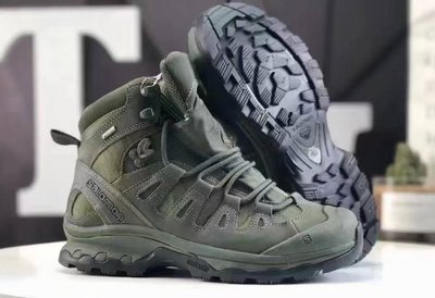 Чоловічі кросівки Salomon Quest 4D Gore-Tex Forces 2 EN High Khaki Olive фото