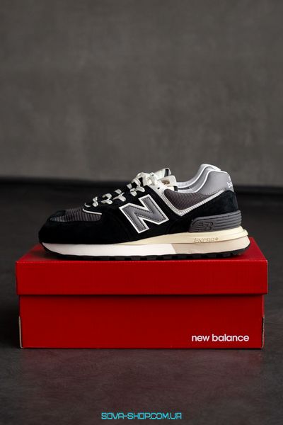 Мужские кроссовки New Balance 574 Classic Legacy Black White Grey фото